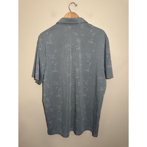 Adidas Shirt Mens Grey Night Camo Performance Polo Kapalua HI Primegreen‎ Large - Picture 6 of 8